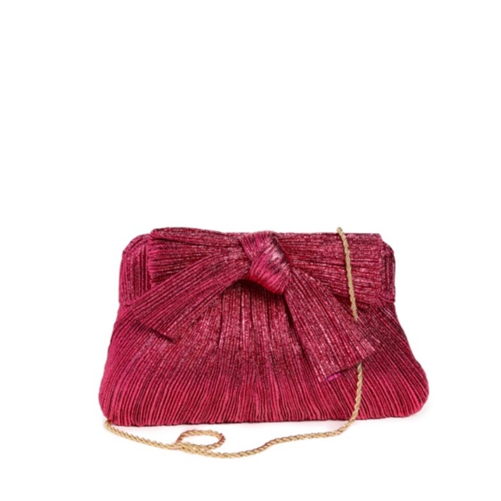 Rayne Pleated Clutch In Fuchsia
Loeffler Randall